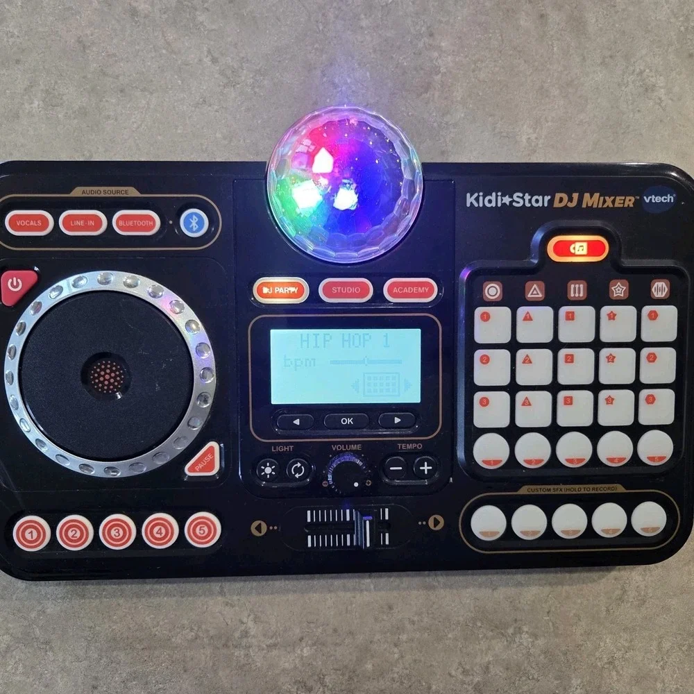 VTech Kidi Star DJ Mixer Musical Electronic Kid's Music Art Toy Hip Hop Tested